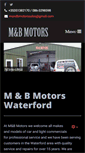 Mobile Screenshot of mandbmotors.ie